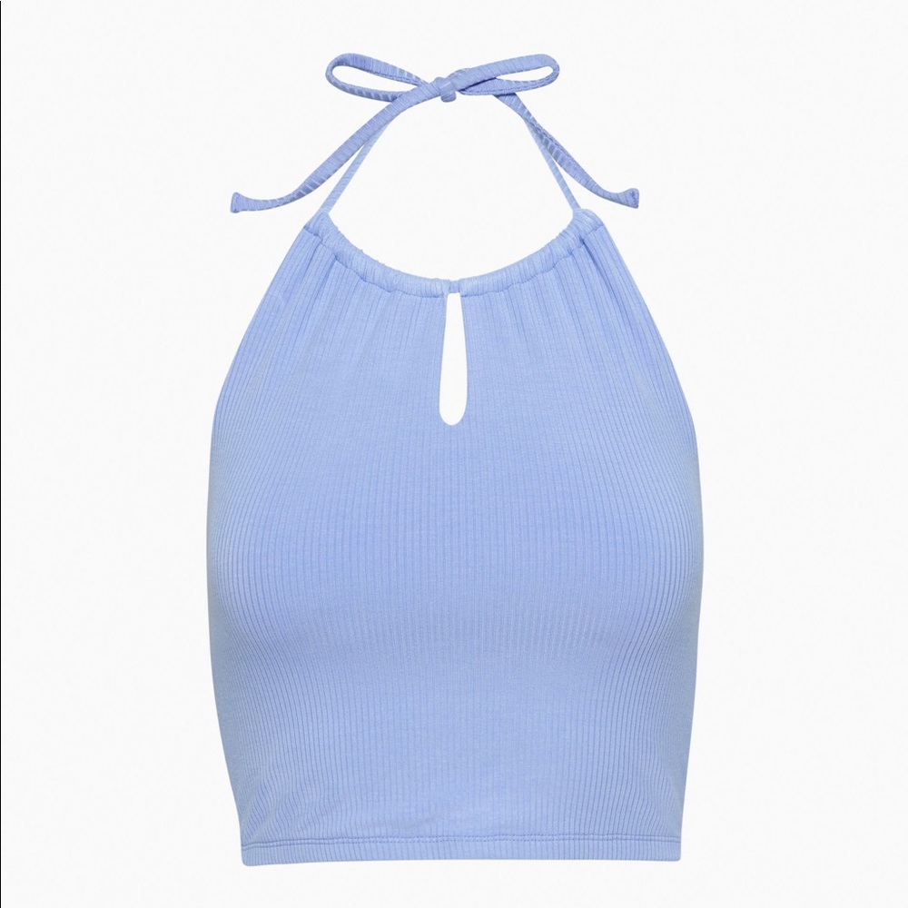 Aritzia Blue Halter Top
